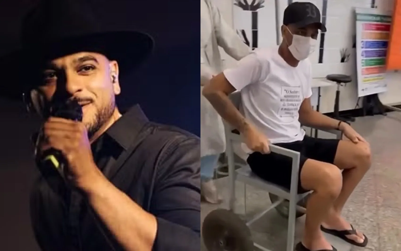 Cantor sertanejo recebe alta após 50 dias internado para tratar leucemia