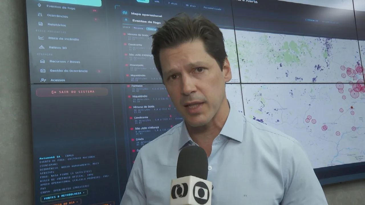 Daniel Vilela promete uso de tecnologia e aumento da atuação de bombeiros no controle de queimadas