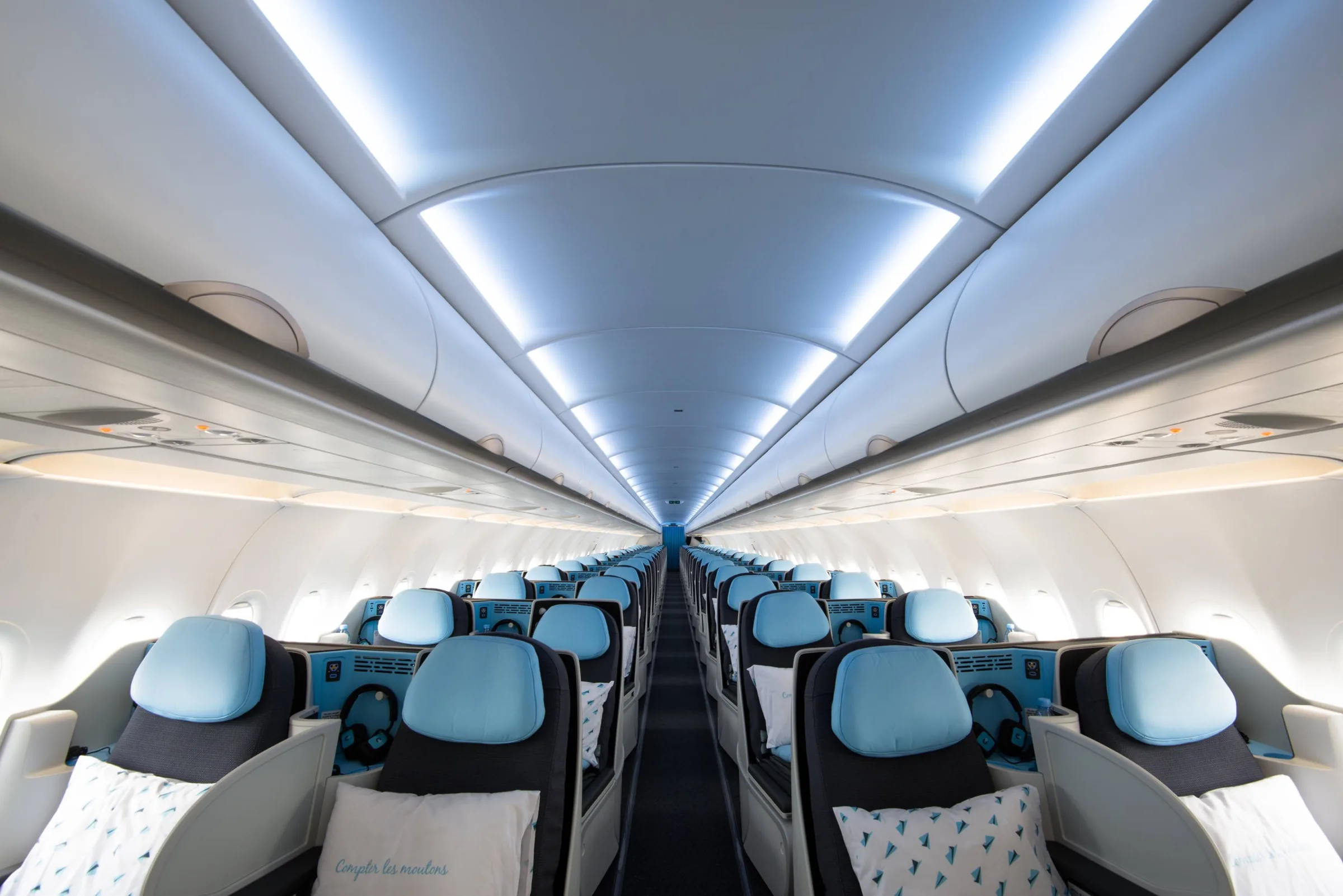 Como é viajar em um avião que só tem classe executiva