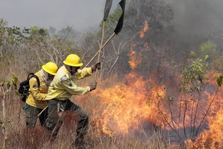 Incêndio atinge área de difícil acesso no Parque Nacional da Chapada dos Veadeiros