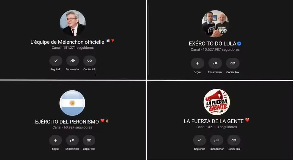 Exército do Lula inspira grupos políticos na Europa e Argentina
