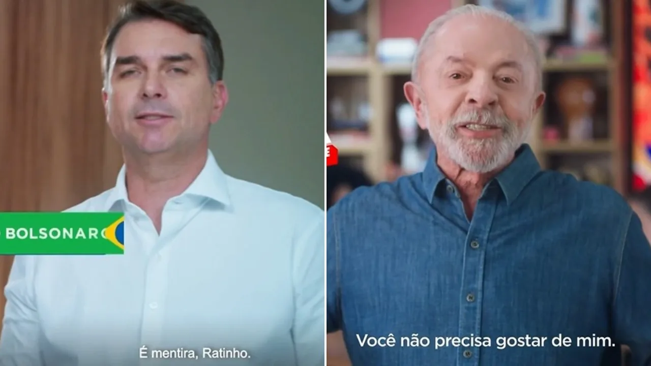 Flávio Bolsonaro e Lula se enfrentam em horário eleitoral