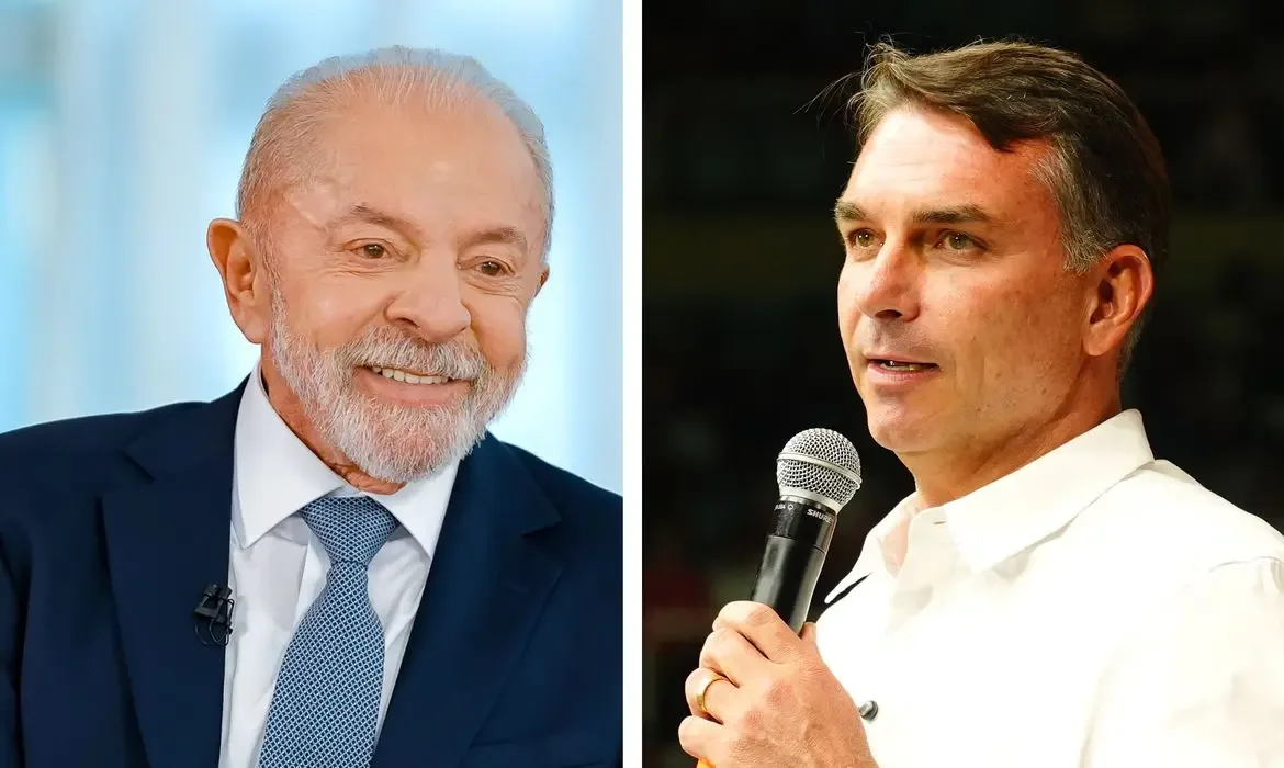 Lula e Flávio Bolsonaro empatam com 50% dos votos válidos no segundo turno