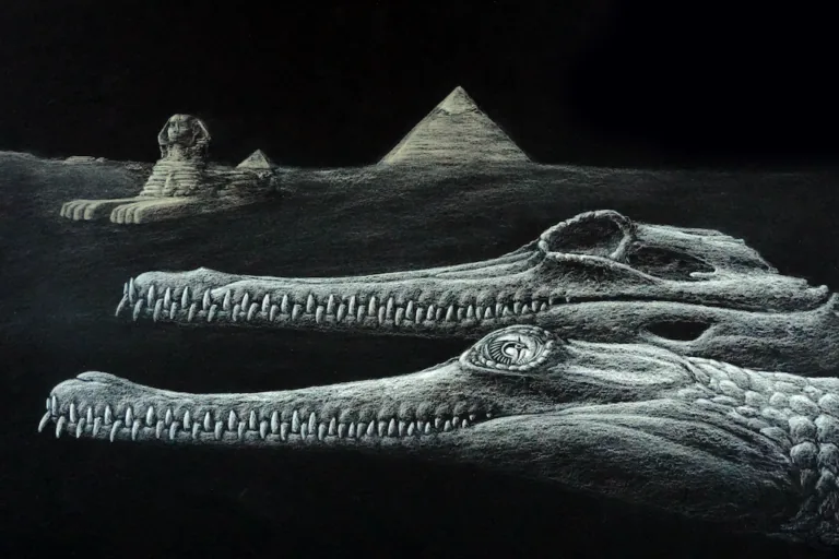Novo crocodilo extinto encontrado fósseis em pedra usada para construir a Grande Sphinx
