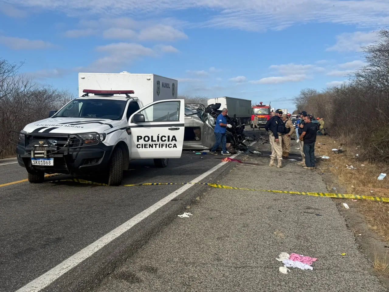 Motorista de caminhonete morto em acidente na PB viajou em seu lugar, diz pai